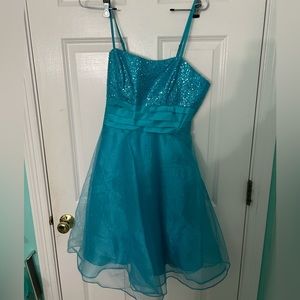 Turquoise Semi Formal Dress